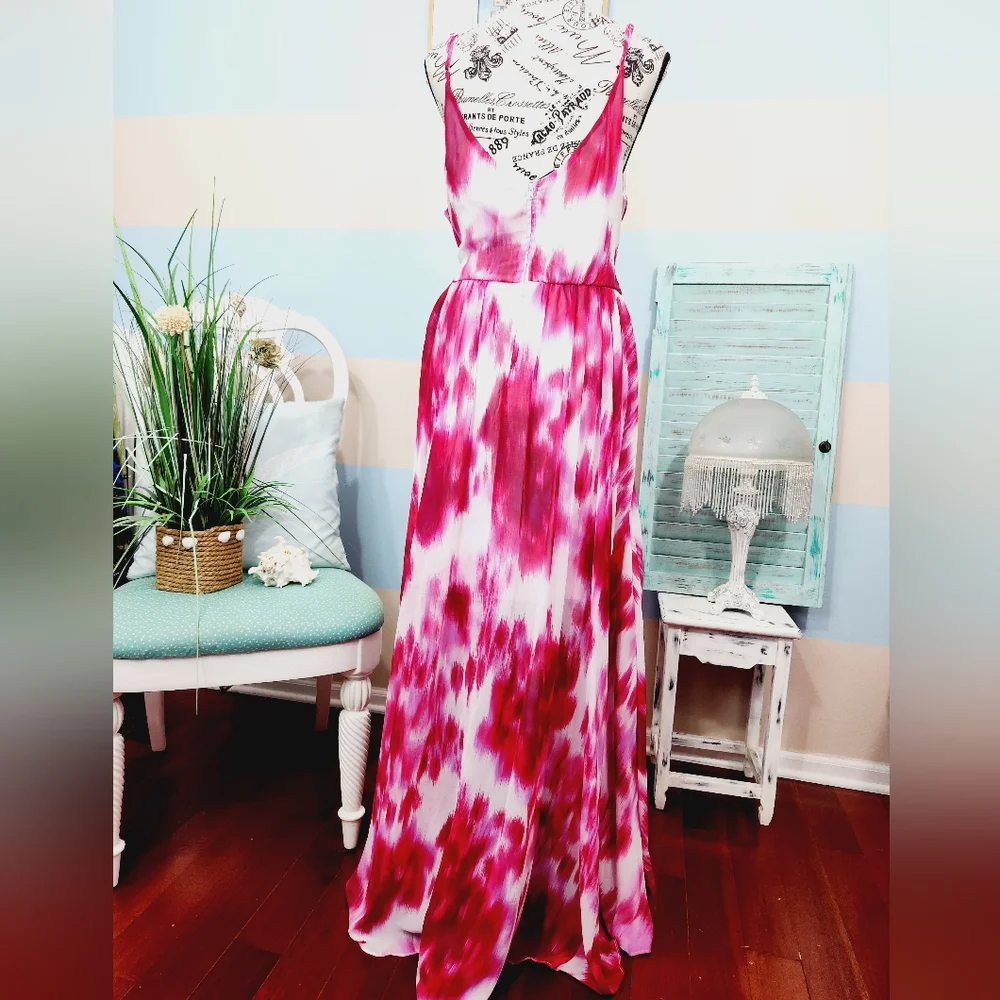 Premier Amour Pink Tie Dye Maxi Dress - Picture 7 of 10